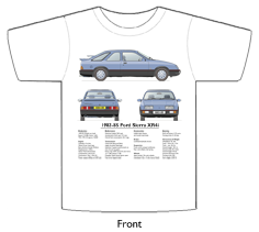 Ford Sierra XR4i 1983-85 T-shirt Front